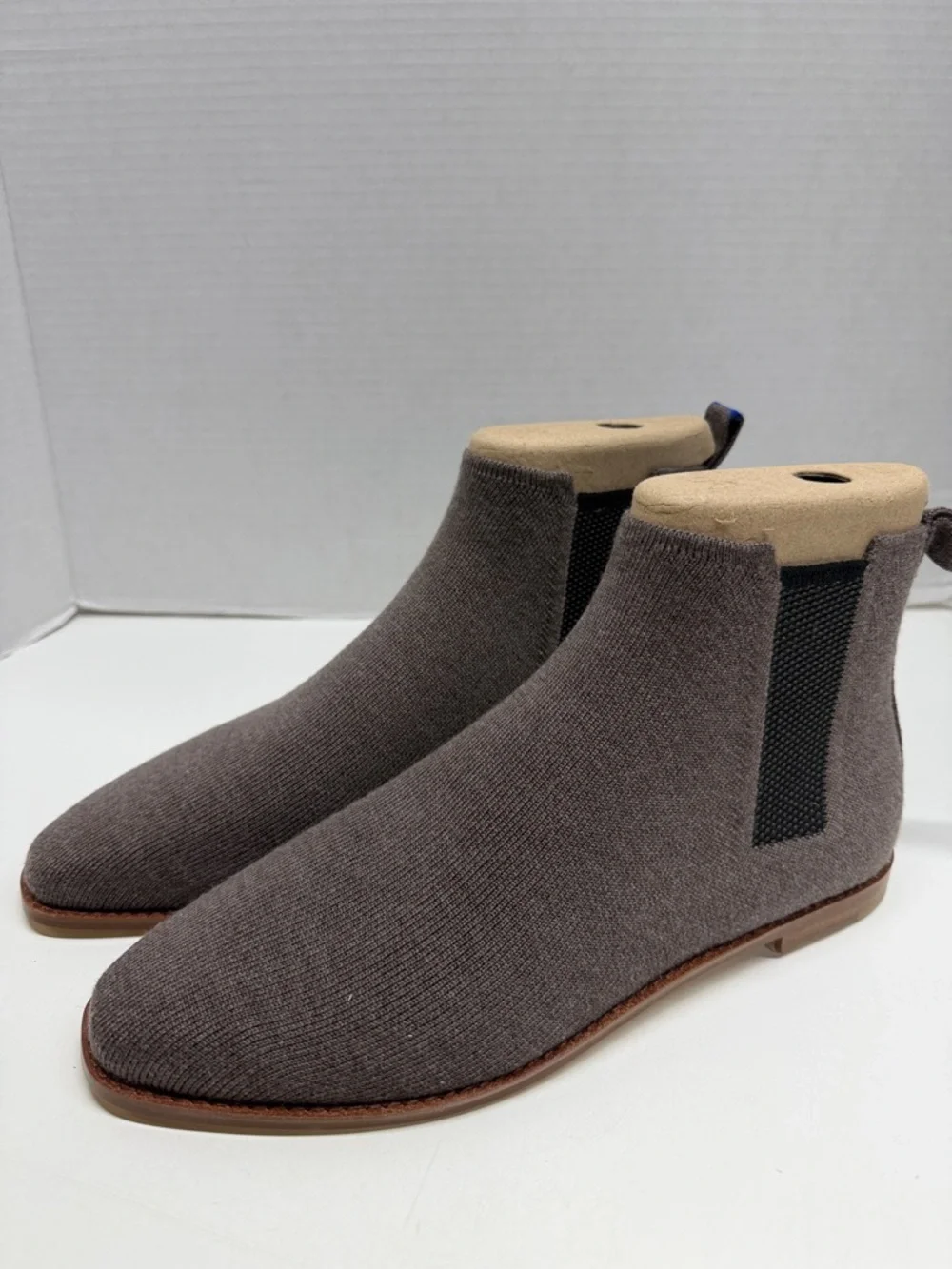 Rothy's The Merino Chelsea Boot Knit Boots Brown Sugar New Mens Size US 10